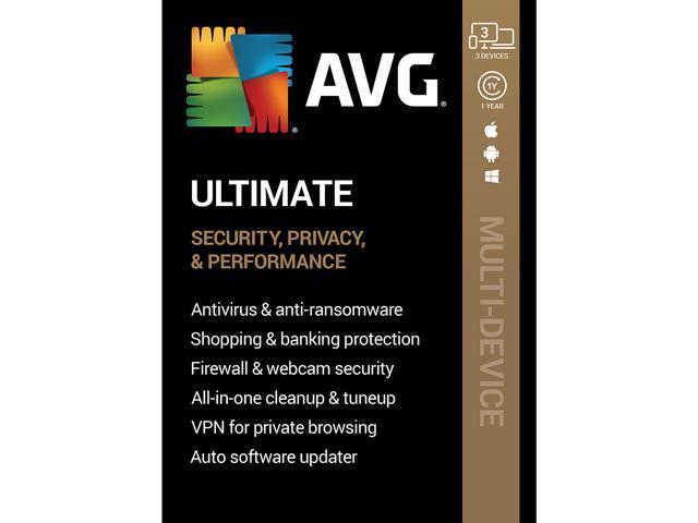 AVG Ultimate [Internet Security+Tuneup+VPN] 2022, 3 Devices 1 Year - Download