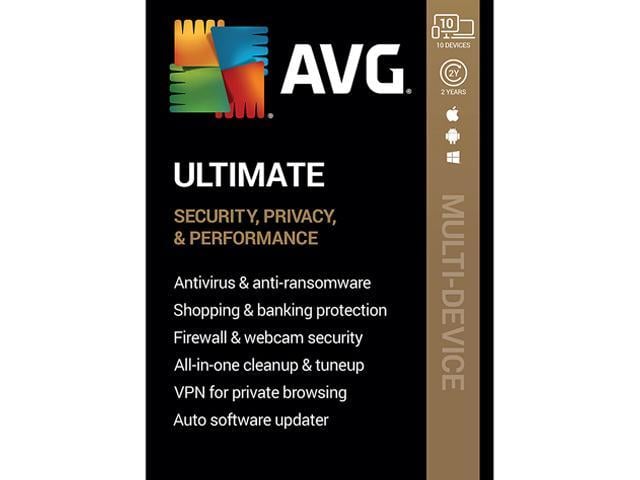 AVG Ultimate [Internet Security+Tuneup+VPN] 2022, 10 Devices 2 Years - Download