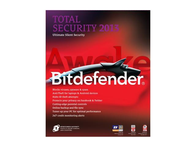 Bitdefender Total Security 2013 - 3 PCs / 1 Year