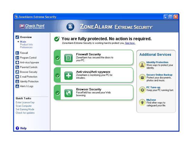 zonealarm security activate identity theft services