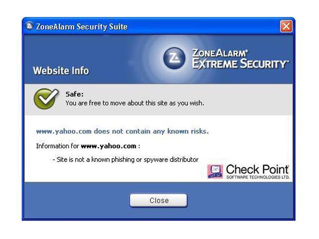 zonealarm security suite 2005
