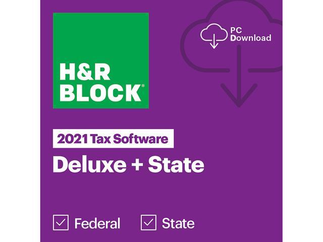 H&R Block 2021 Deluxe + State - Windows - Download