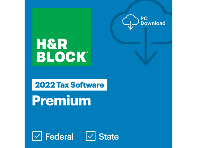 H&R Block 2022 Premium Win Tax Software Download