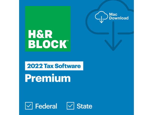 H&R Block 2022 Premium Mac Tax Software Download