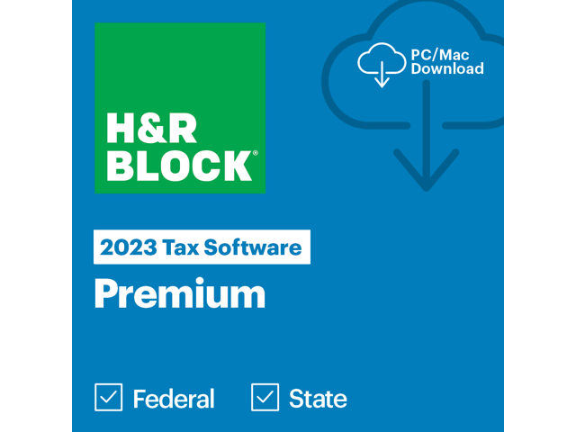 H&R Block 2023 Premium Tax Software - PC/Mac - Download - Newegg.com