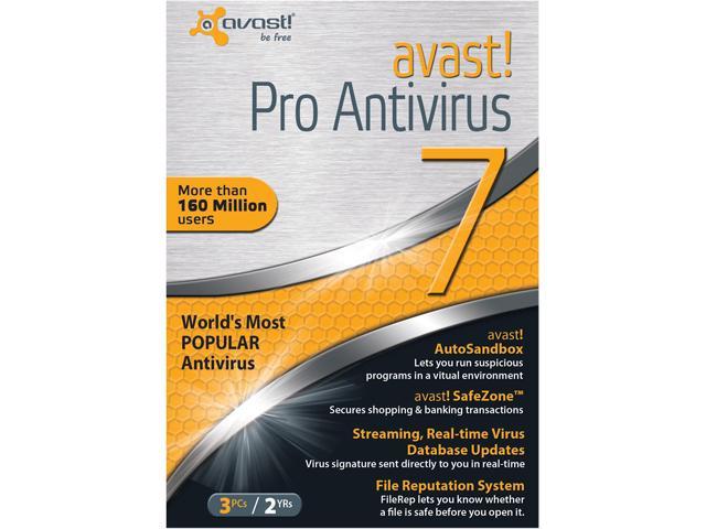 Avast Pro Antivirus - 3 PCs (2 Year)