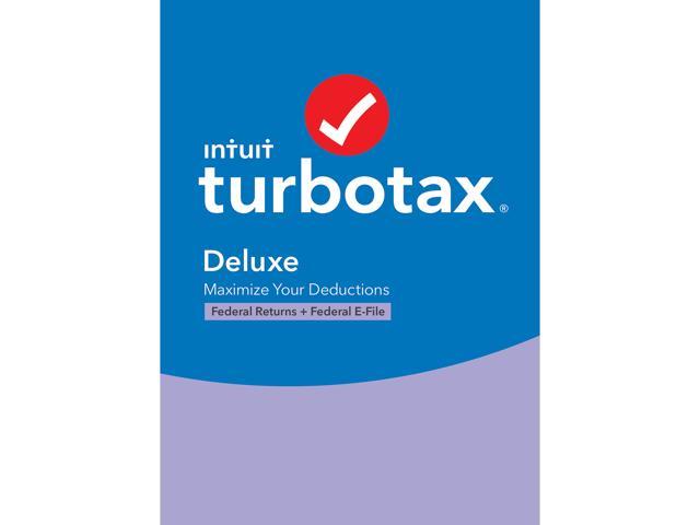 TurboTax Deluxe 2020 Desktop Tax Software, Federal Returns Only + Federal E-file [PC Windows/Mac Disc]