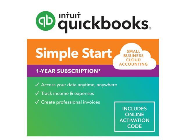 QuickBooks Simple Start - 1 Users / 12 Month [Digital Delivery ...