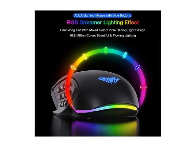 aula gaming mouse how to change color