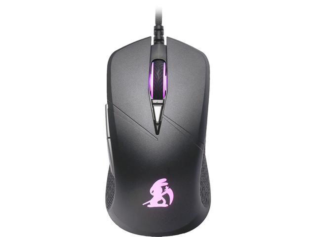 Wicked Bunny Rapid RGB Gaming Mouse, Ultra Light Flex Cord, 3389 Sensor, Max 16000 CPI, German ZF Cherry Switch, Front Sensor Placement Aiming Optimized Ergonomic for FPS Focus and Precision