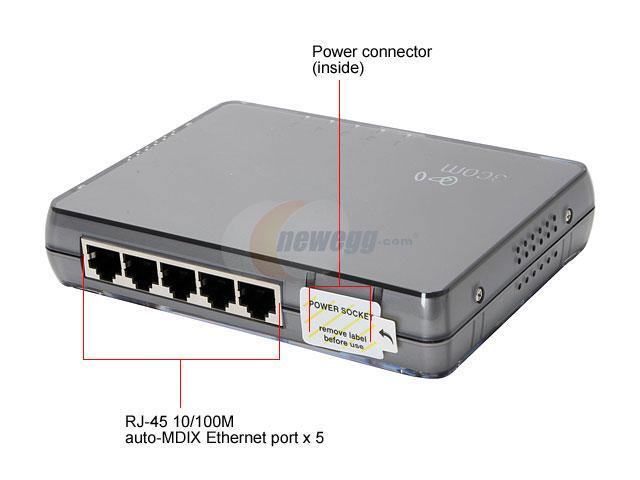 3com 3CFSU05 Switch 5 - Newegg.com