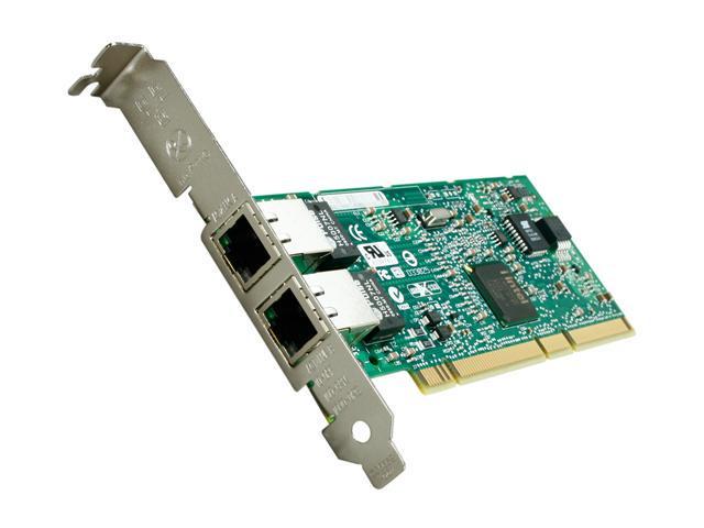 Intel PWLA8492MT PRO/1000 MT Dual Port Server Adapter 10/100/1000Mbps PCI / PCI-X 2 x RJ45