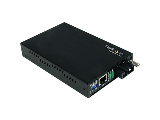 StarTech ET91000SM402 1000 Mbps Gigabit Ethernet Single Mode Fiber Media Converter with SC 40 km