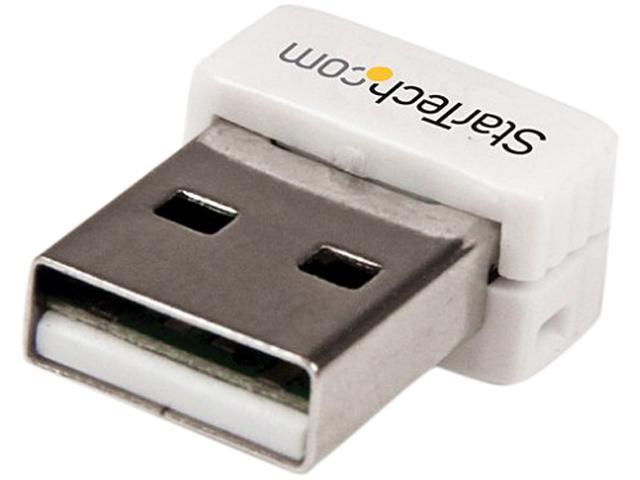 StarTech USB150WN1X1W USB 150 Mbps Mini Wireless N Network Adapter - 802.11n/g 1T1R USB W-iFi Adapter - White