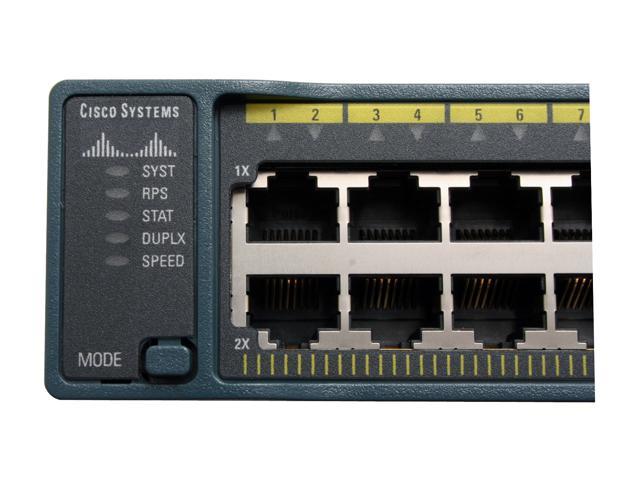 CISCO WS-C2960-48TT-L 10/100Mbps + 1000Mbps Switch 48 x 10/100Mbps 