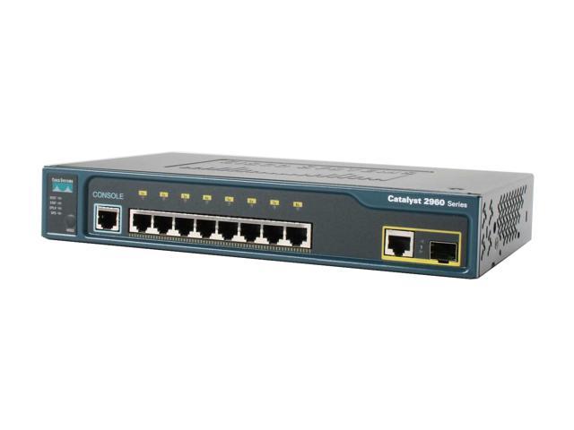 Cisco Ws C2960 8tc L 10 100mbps 1000mbps Switch 8 Ethernet 10 100 Ports And 1 Dual Purpose Uplink Dual Purpose Uplink Port Has One 10 100 1000 Ethernet Port And 1 Sfp Based Gigabit Ethernet Port 1 Newegg Com