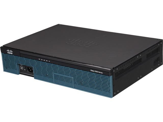 Cisco 2911 Integrated Services Router with 3 Onboard GE, 4 EHWIC Slots, 2 DSP Slots, 1 ISM Slot, 256MB CF Default, 512MB DRAM Default, IP Base (CISCO2911/K9)