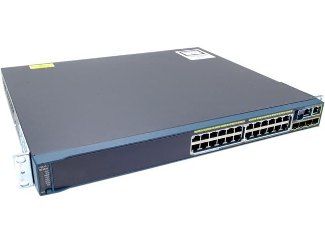 CISCO 2960 WS-C2960S-24PS-L Switch 24 x RJ-45 10/100/1000Base-T PoE LAN ...
