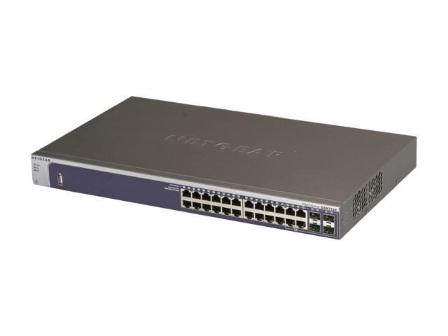 NETGEAR 24-Port Fully Managed Switch M4100-26G, 4xSFP, Fiber Uplinks, Routing, ProSAFE Lifetime Protection (GSM7224)