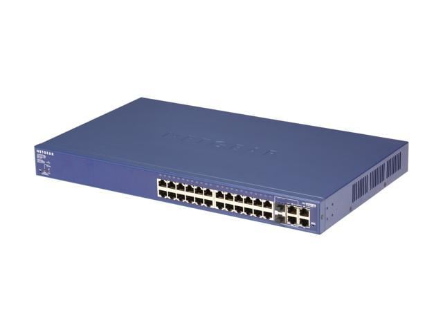 NETGEAR 28-Port PoE Fast Ethernet 10/100 Smart Switch with PoE (192W) (FS728TP)