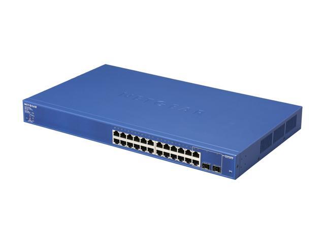 NETGEAR 24 Port PoE Gigabit Smart Switch w/ 2 Combo ports - Lifetime ...