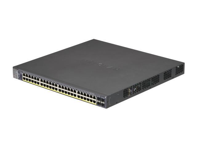 NETGEAR 48 Port Stackable PoE Gigabit Smart Switch w/ 4 Combo ports - Lifetime Warranty (GS748TPS)