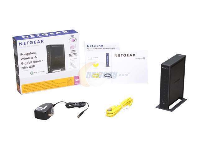 NETGEAR WNR3500L-100NAS RangeMax Wireless-N Opensource Gigabit Router ...