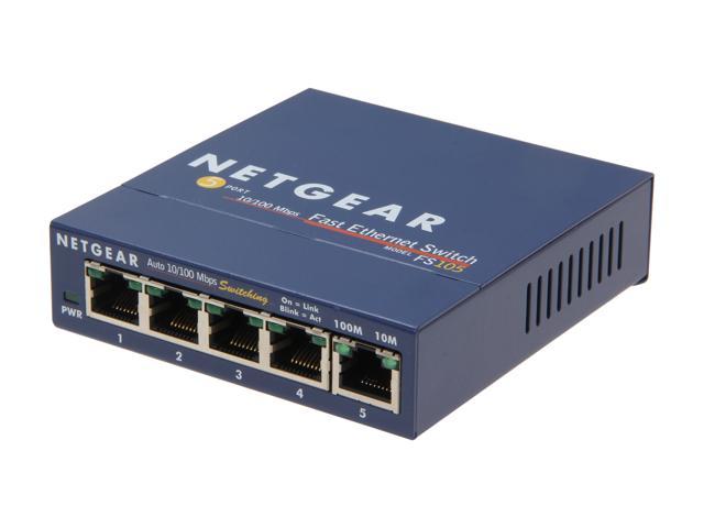 NETGEAR 5 Port 10/100 Business-Class Desktop Switch (FS105NA)