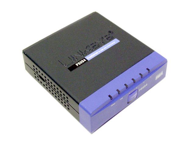 print server w 4 port switch