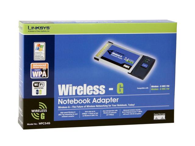 Linksys WPC54GS Wireless-G Notebook Laptop Adapter with SpeedBooster 
