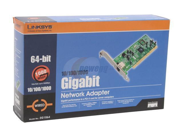 LINKSYS EG1064 PCI-X Instant Gigabit Network Adapter - Newegg.com