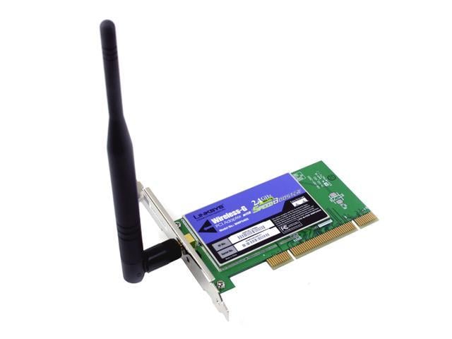 Linksys WMP54GS Wireless-G Adapter with SpeedBooster IEEE 802.11b/g 32-bit PCI Interface Up to 54Mbps Wireless Data Rates