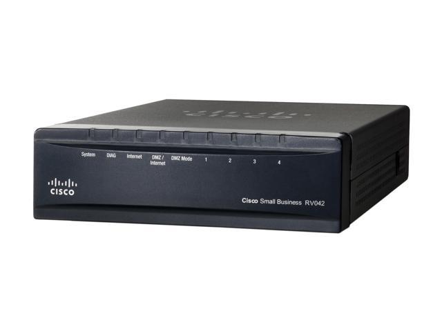 Cisco Small Business RV042 VPN Router 2 x 10/100Mbps WAN Ports 4 x 10/100Mbps LAN Ports