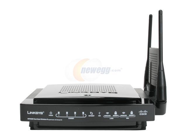 Linksys WRT600N Dual-Band Wireless-N Gigabit Router with Storage Link ...