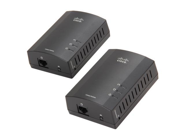 LINKSYS PLEK400 Powerline AV 1-Port Network Adapter Kit Up to 200Mbps