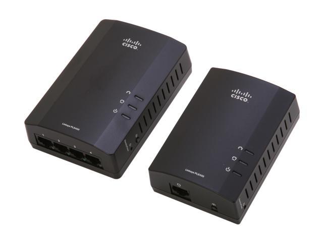 LINKSYS PLSK400 Powerline AV 4-Port Network Adapter Kit Up to 200Mbps
