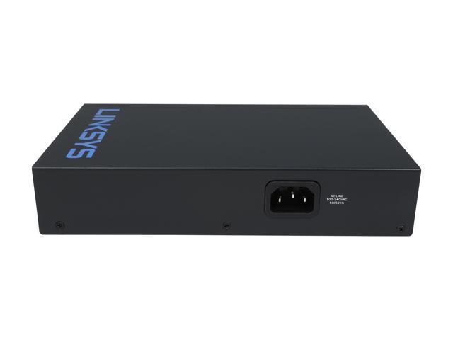 Best Buy: Linksys 16-Port Gigabit Ethernet Switch Black/Blue SE3016