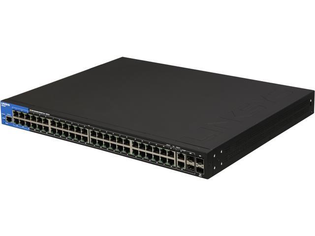 Linksys Business LGS552P 48-Port Gigabit PoE+ Managed Switch with 2 x SFP Combo Ports + 2 x SFP+ Ports