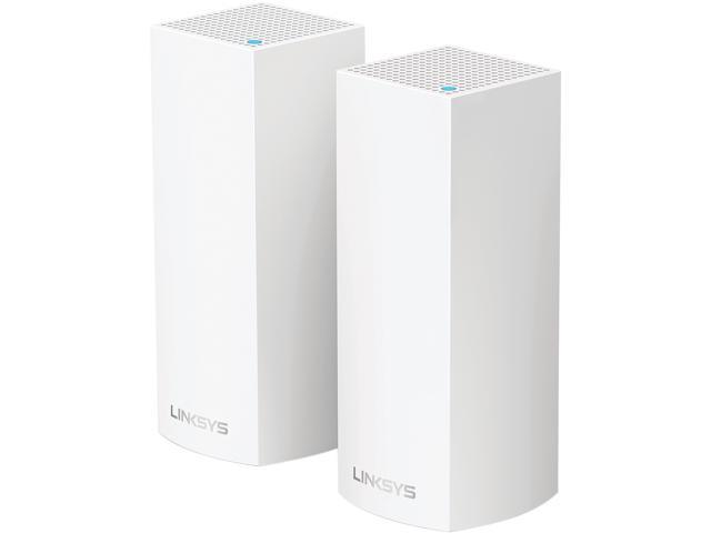 Linksys Velop Tri-band Whole Home Wi-Fi Mesh System, 2-Pack (Coverage Up to 4000 sq. ft.), Works with Amazon Alexa