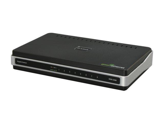 D-Link DGS-2208 8-Port Desktop Green Ethernet Switch - Newegg.com