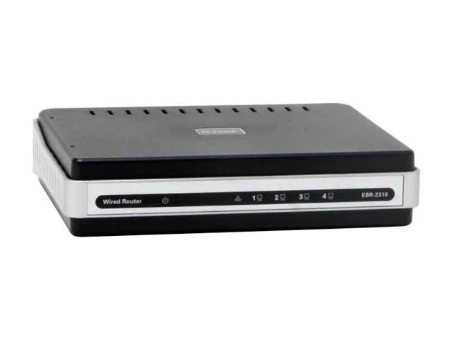 D-Link EBR-2310 Ethernet Broadband Router 1 x 10/100Mbps WAN Ports 4 x 10/100Mbps LAN Ports