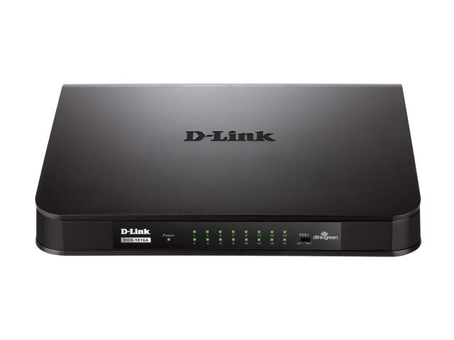 D-LINK 16-Port Gigabit Unmanaged Desktop Switch (DGS-1016A)