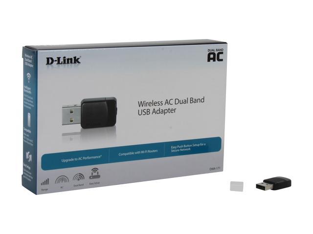D-Link Dual Band AC600 Mbps USB Wi-Fi Adapter (DWA-171) Wireless Adapters - Newegg.com