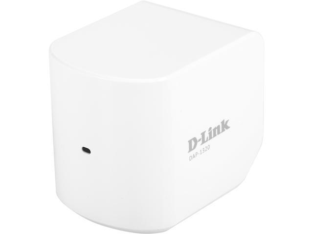 D-Link Wireless N 300 Mbps Compact Wi-Fi Range Extender (DAP-1320) One-button WPS set-up- Factory Refurbished