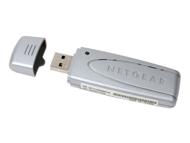 NETGEAR WG111T Wireless Adapter IEEE 802.11b/g USB 2.0 Up to 108Mbps Wireless Data Rates