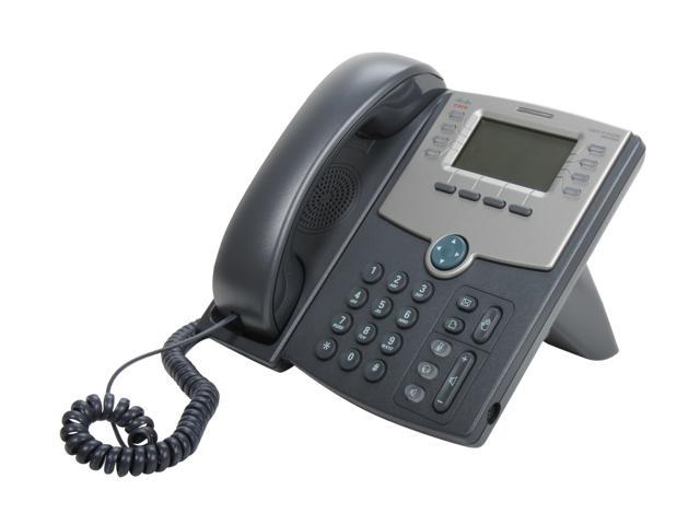 Stand and AC power adapters included. Cisco  SPA508G 8 Line Phone with Display