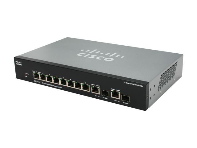 Cisco SG300-10 (SRW2008-K9-NA) 10-port Gigabit Managed Switch