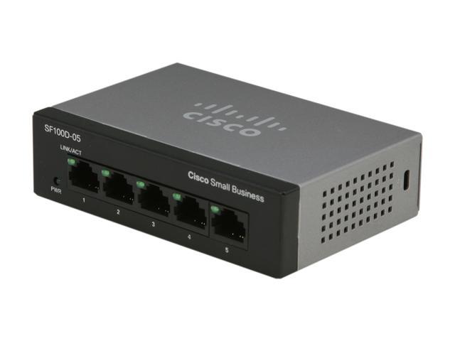 Cisco Small Business 100 Series SF100D-05-NA Smart 5-Port Desktop Switch