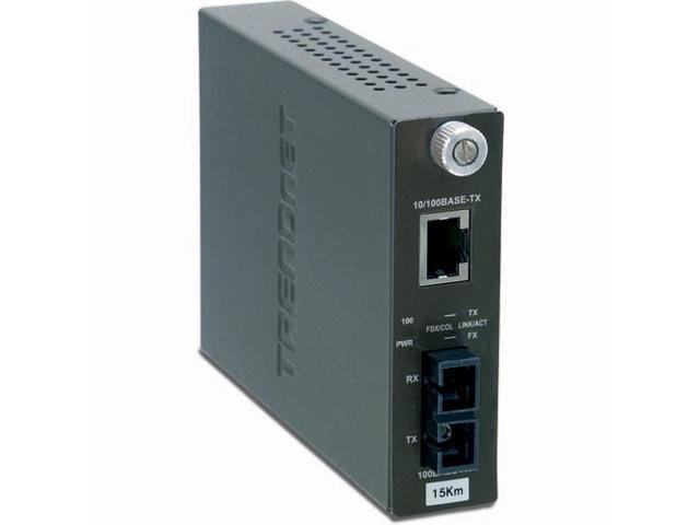 TRENDnet TFC-110S15i Intelligent 10/100Base-TX to 100Base-FX Single ...