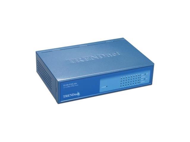 TRENDnet TE100-S16Eplus 10/100Mbps Fast Ethernet Switch 16 x RJ45 8K MAC Address Table 512kbytes Internal RAM for Frame Buffering Buffer Memory